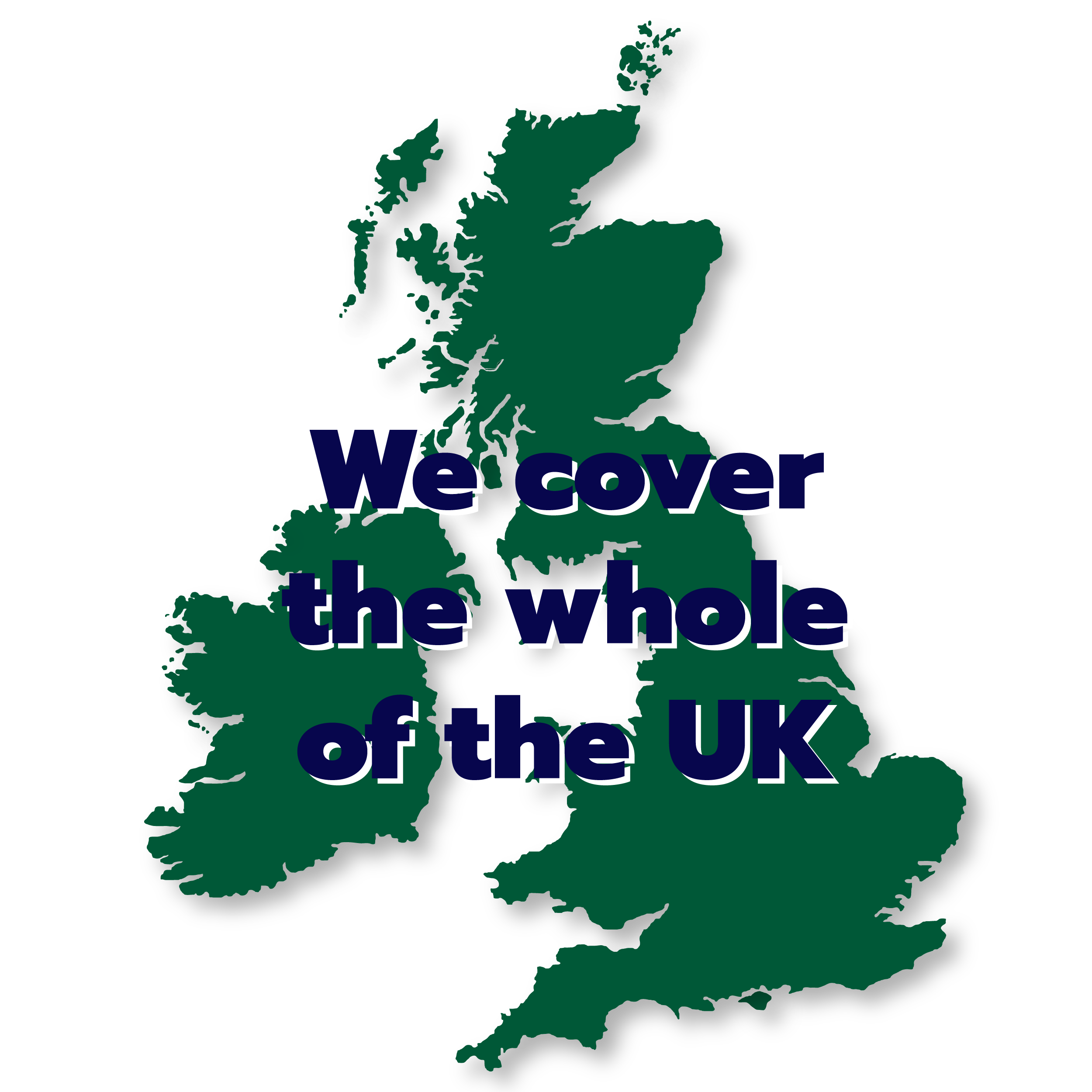 UK Map to highlight StedyChefs Service Area